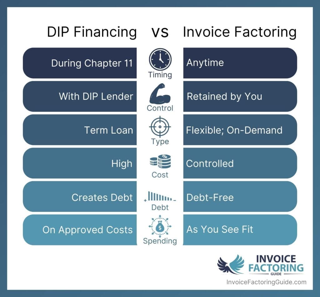 DIP Financing vs. Invoice Factoring A Detailed Comparison