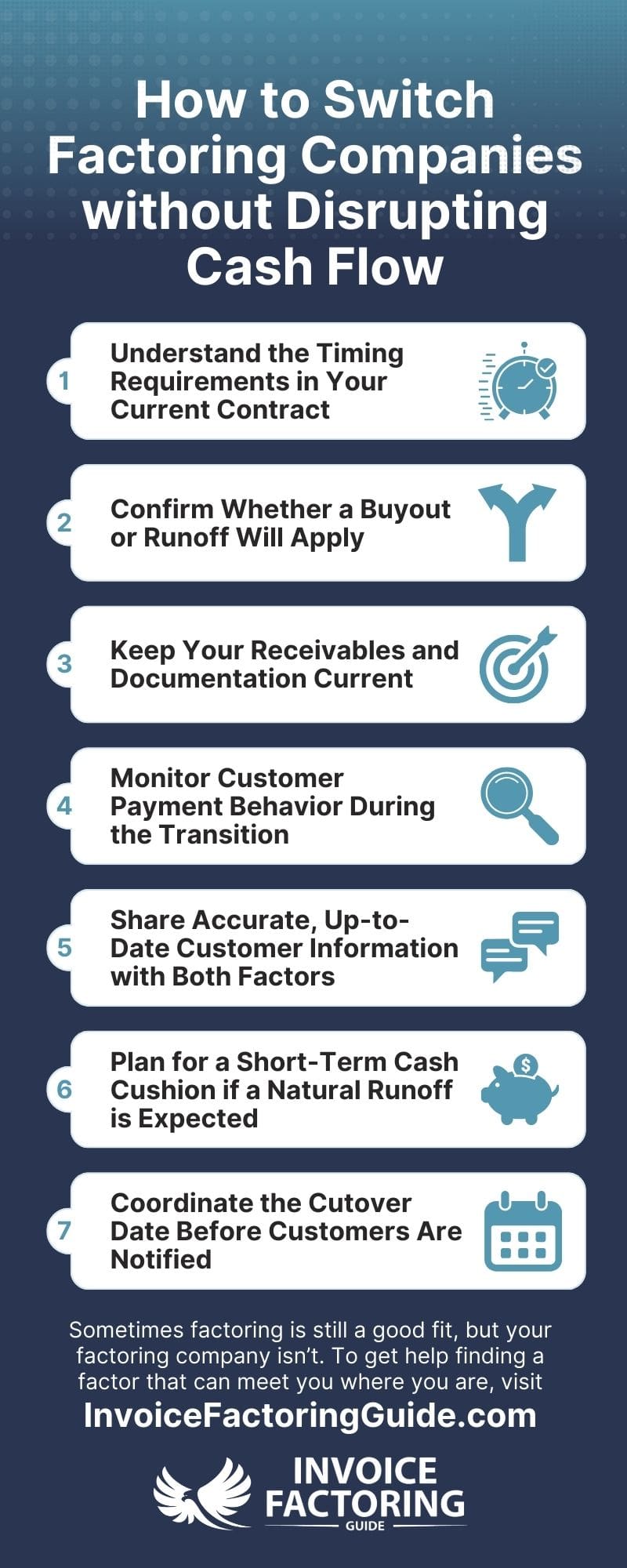 Infographic - Switching Factoring Companies without Disrupting Cash Flow: A Comprehensive Guide