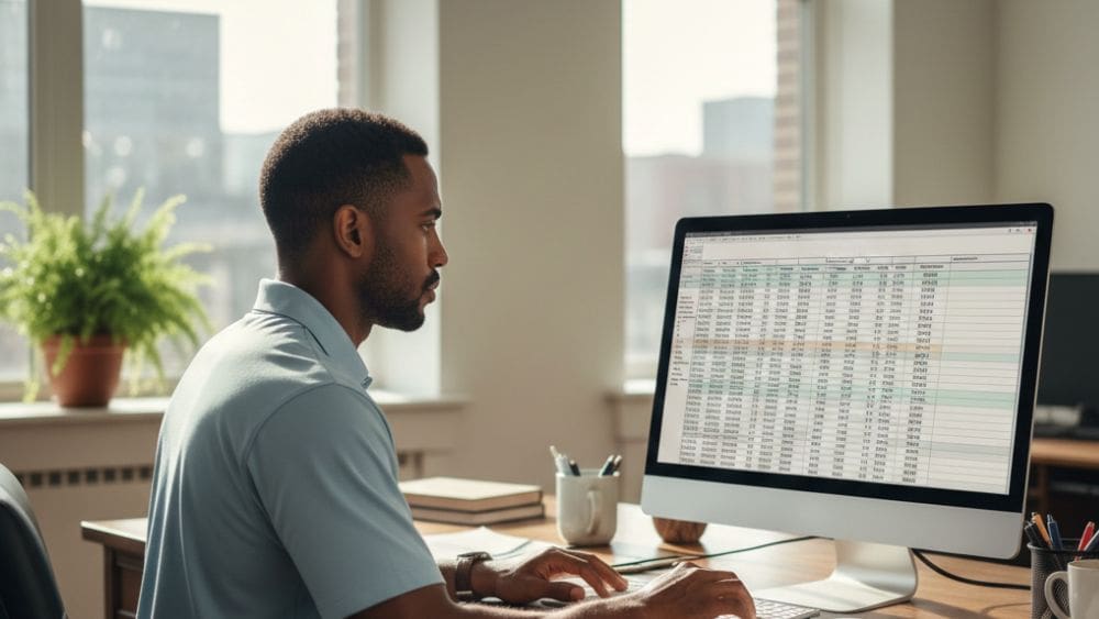 How to Prep and Meet Factoring Application Requirements - Man working on computer