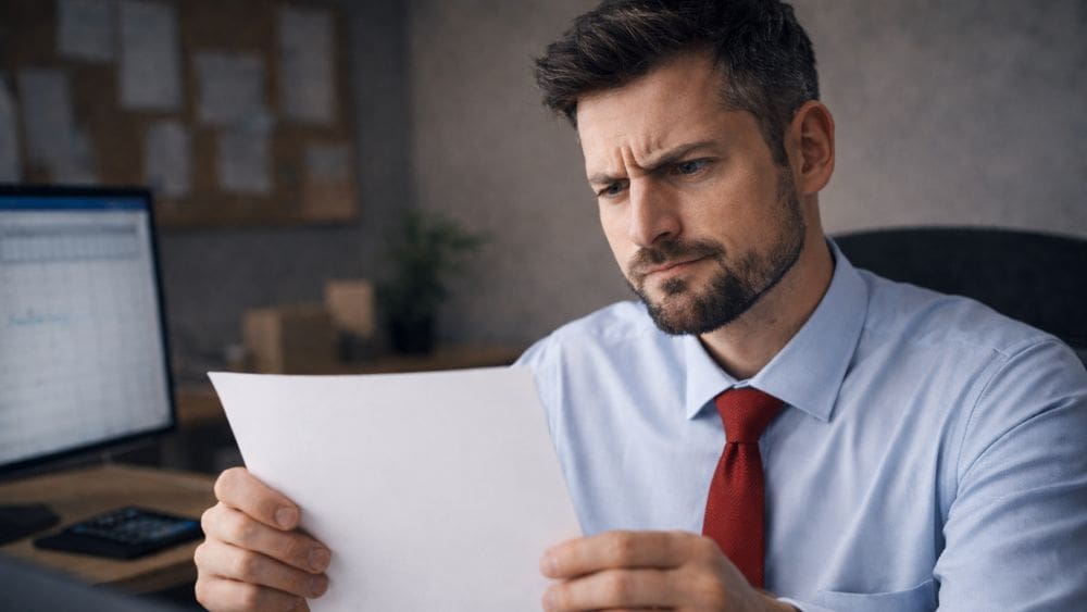 How to Factor for Financial Stability & Overcome Uncertainty - Man reading document